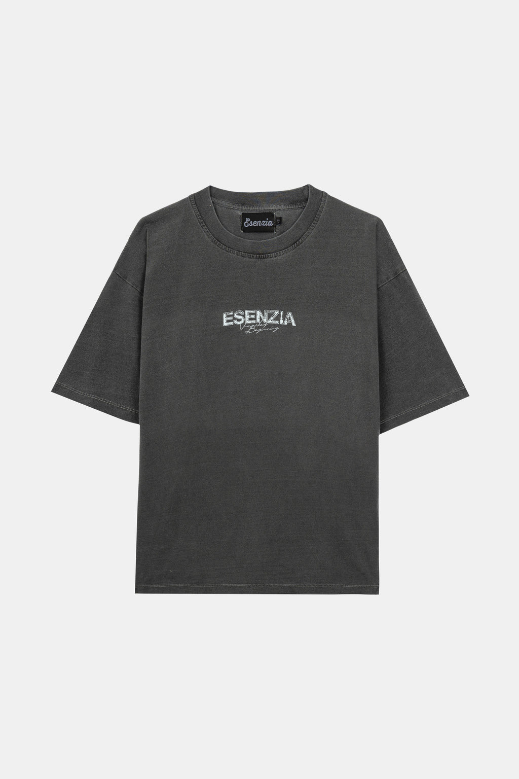 BLACK FABRIC TEE