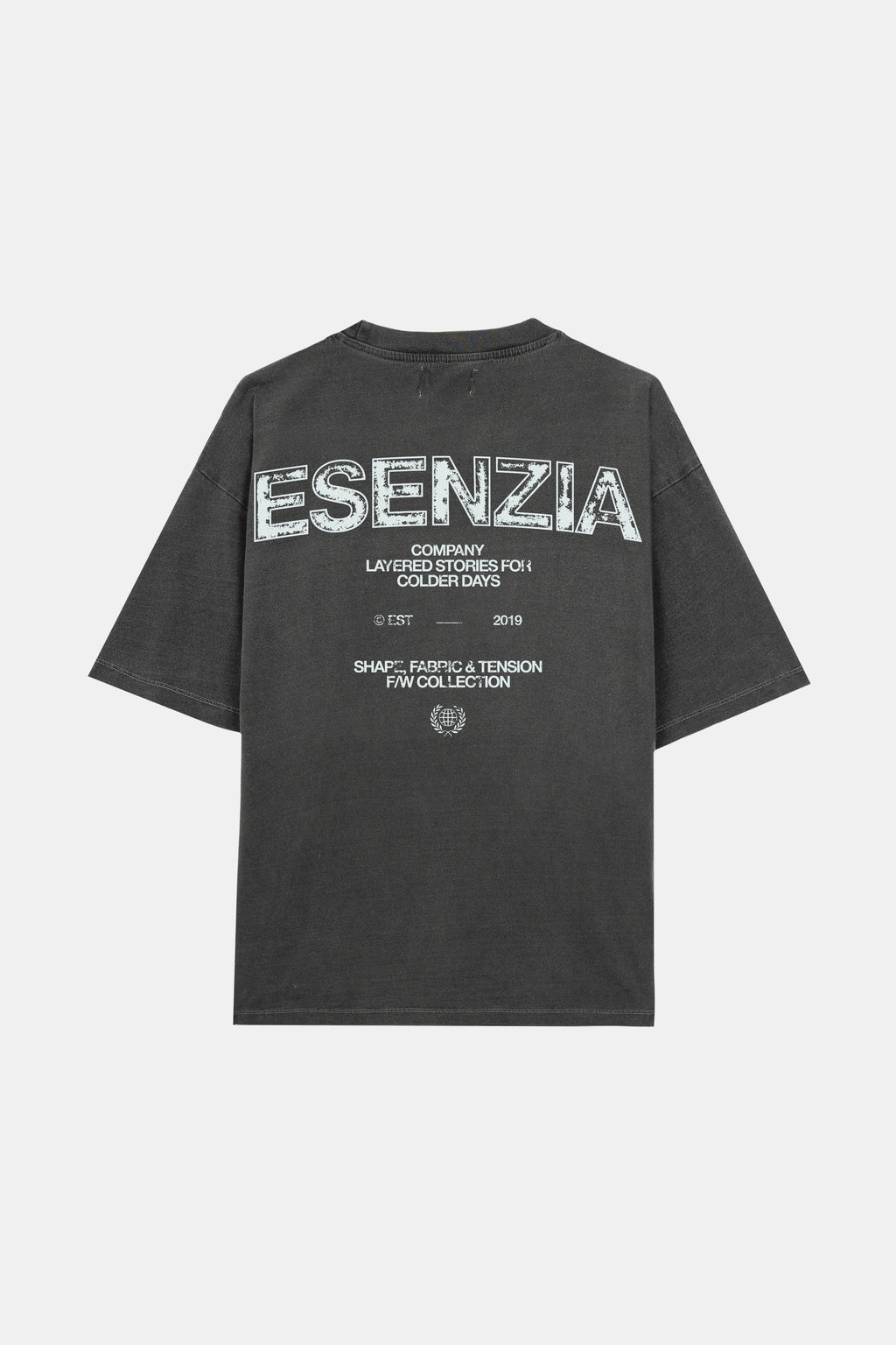 BLACK FABRIC TEE