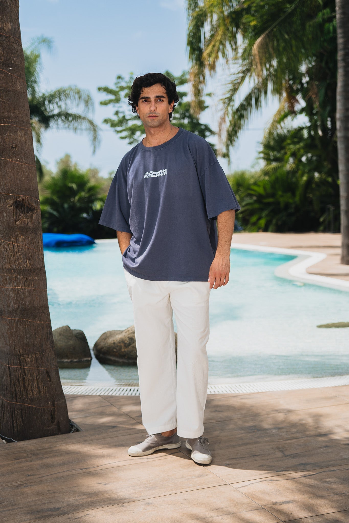 NAVY BEYOND TEE