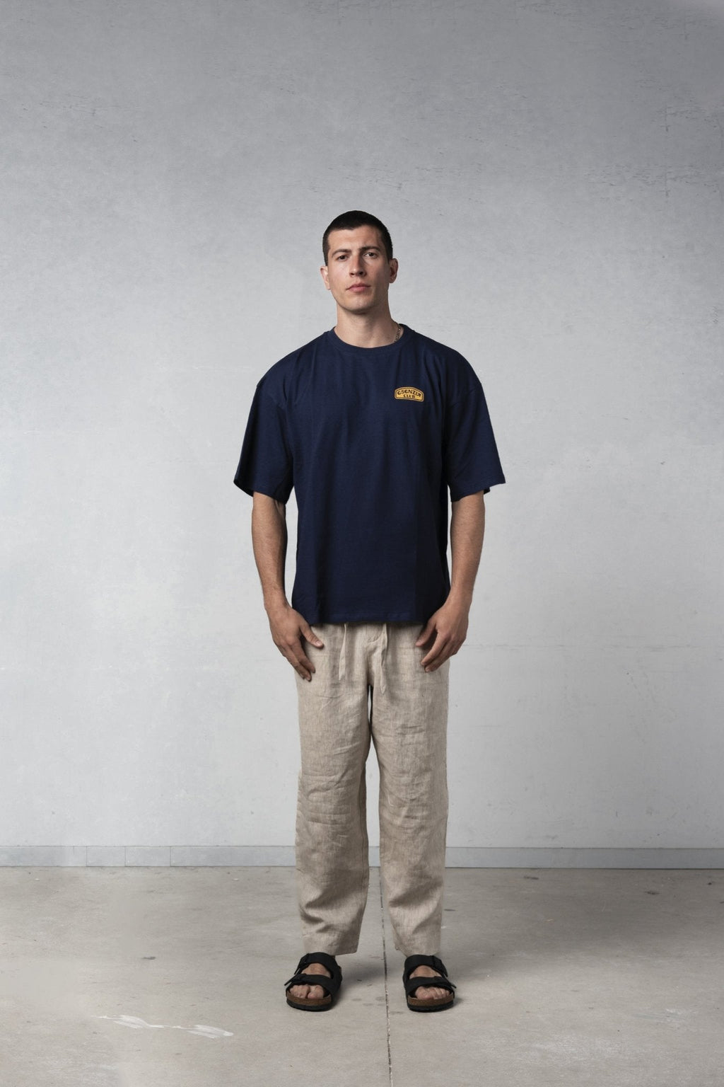 DARK BLUE CAMEL TEE