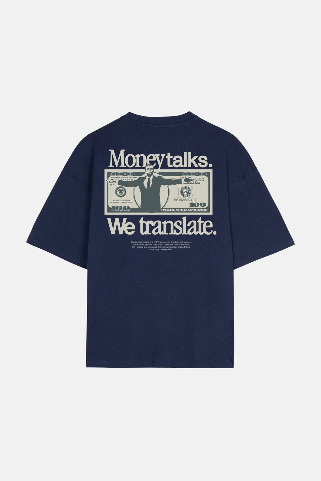 DARK BLUE WOLF TEE