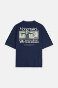 DARK BLUE WOLF TEE