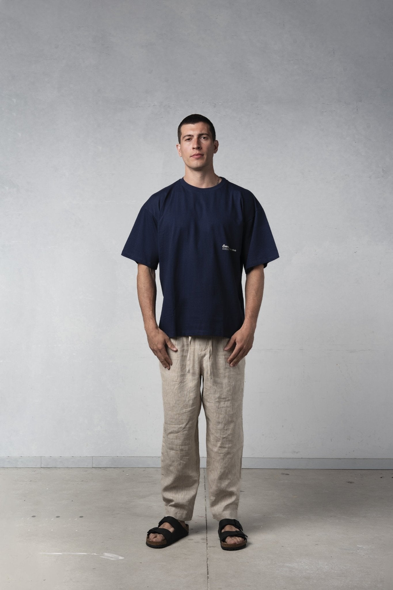 DARK BLUE WOLF TEE