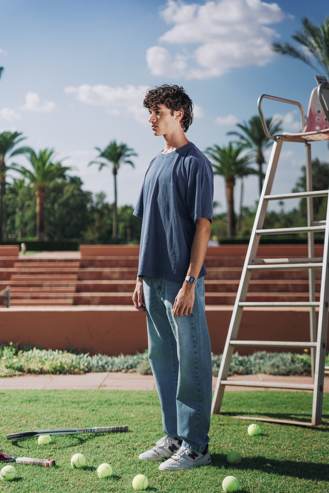 BLUE RUNWAY TEE