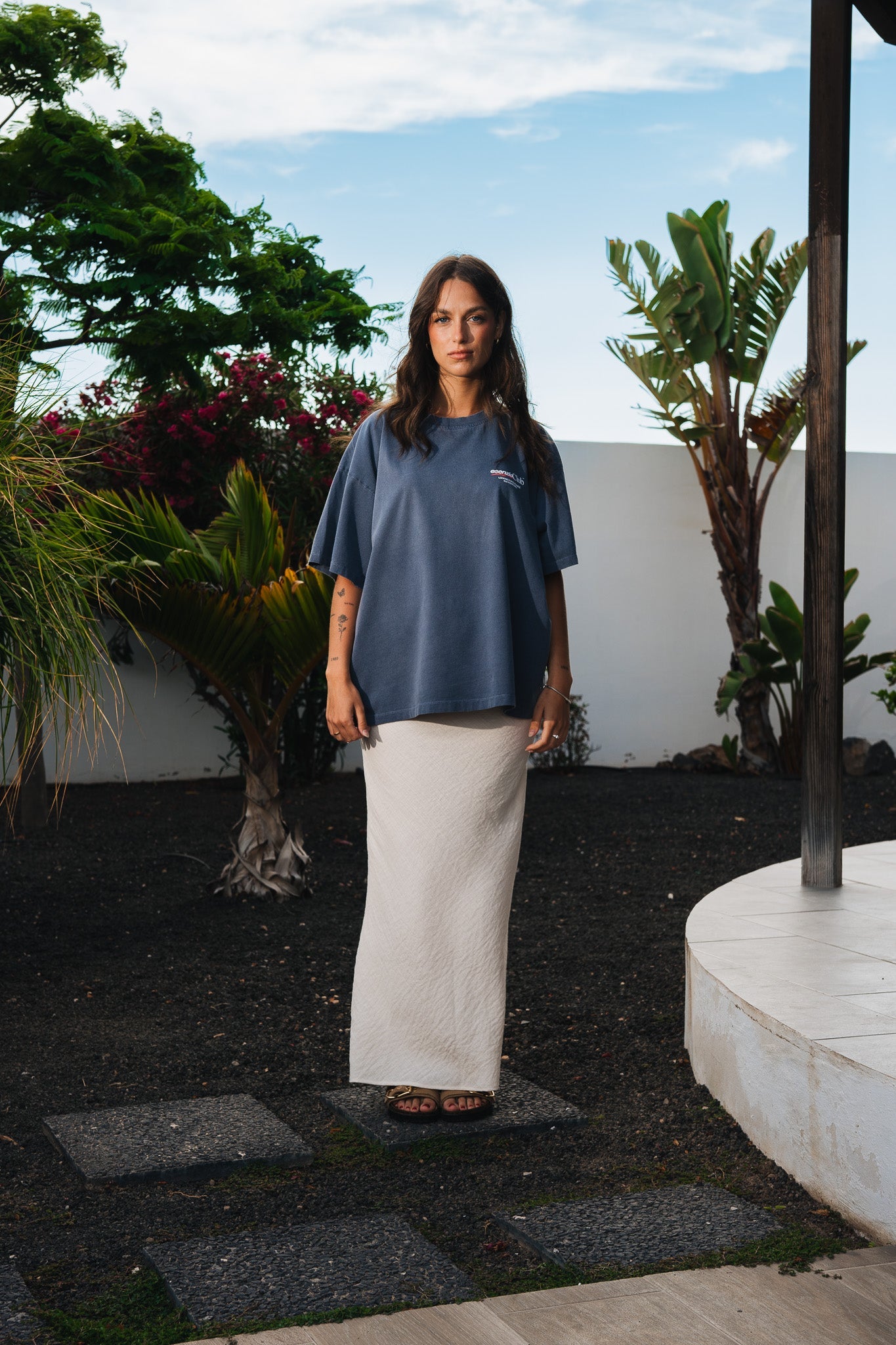 GREY TIMANFAYA TEE