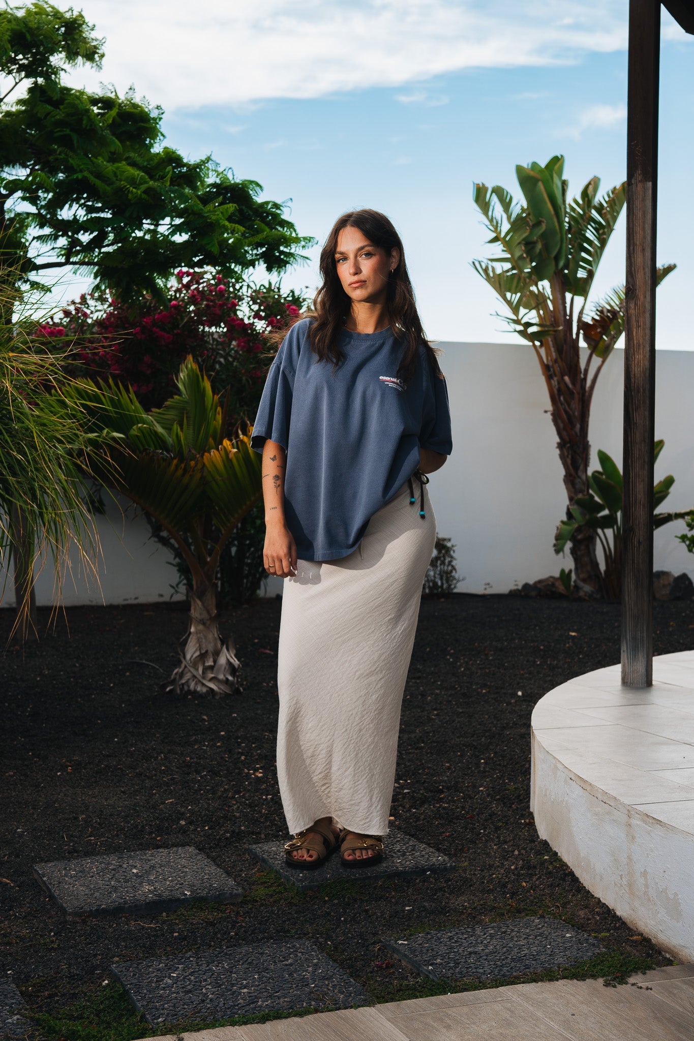 GREY TIMANFAYA TEE
