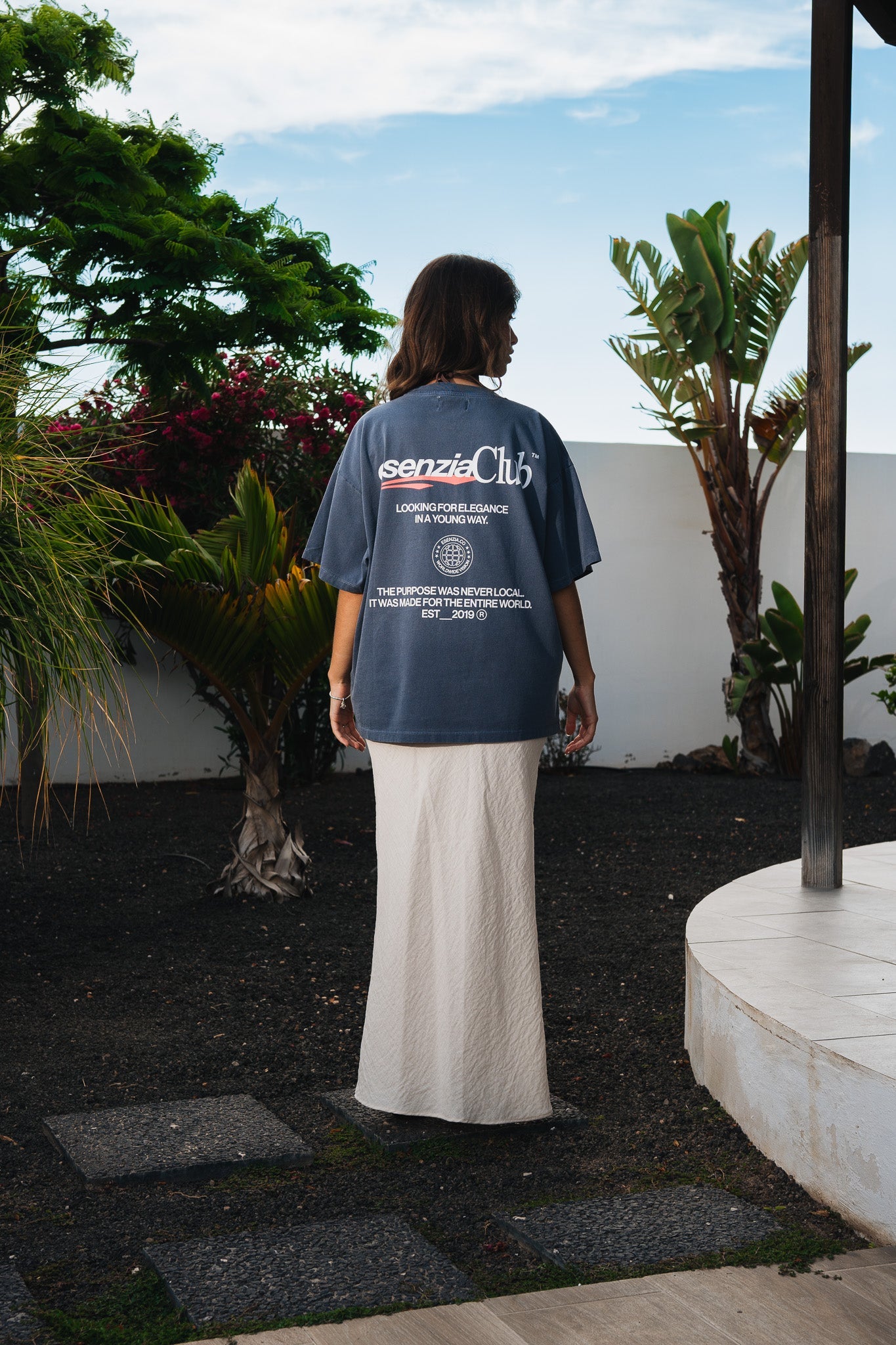 GREY TIMANFAYA TEE