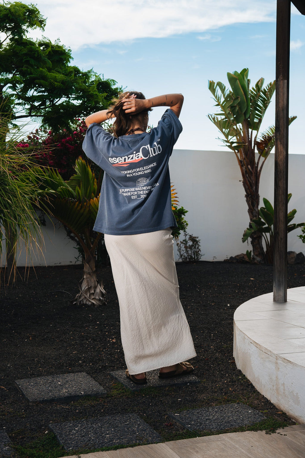 GREY TIMANFAYA TEE