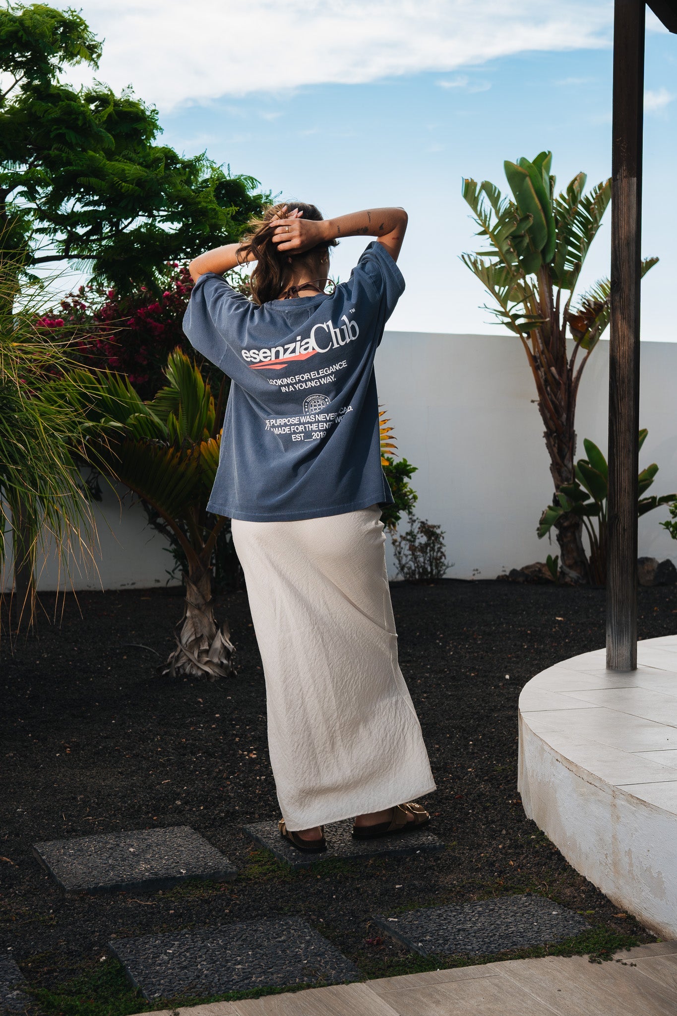 GREY TIMANFAYA TEE