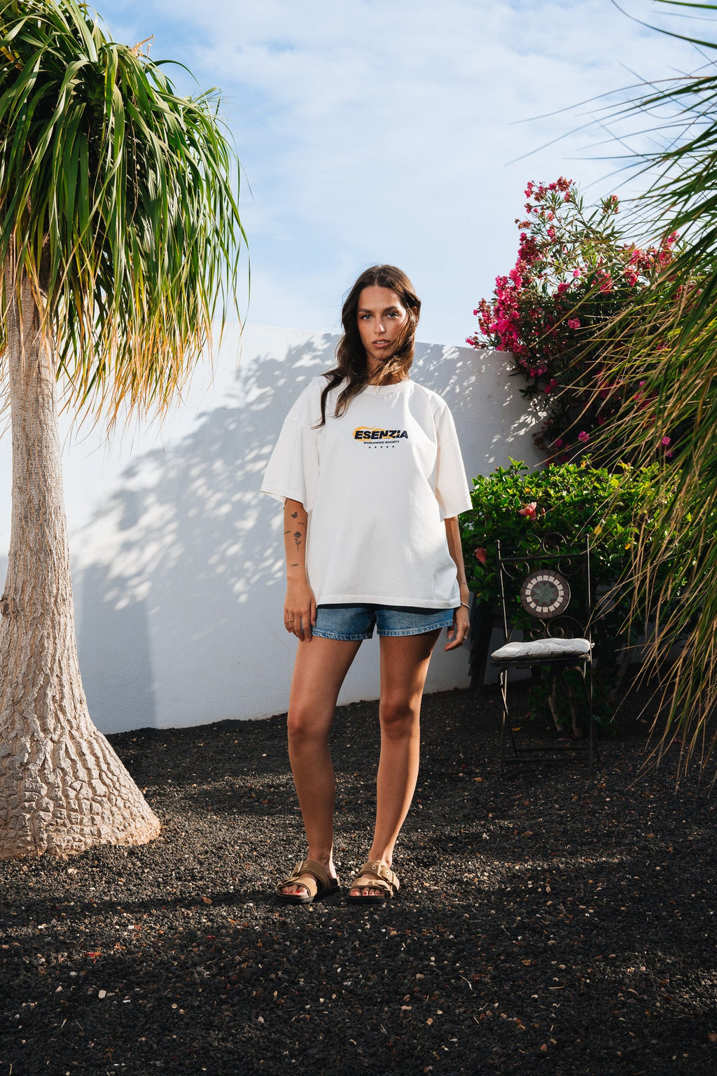 WHITE VOLCANO TEE