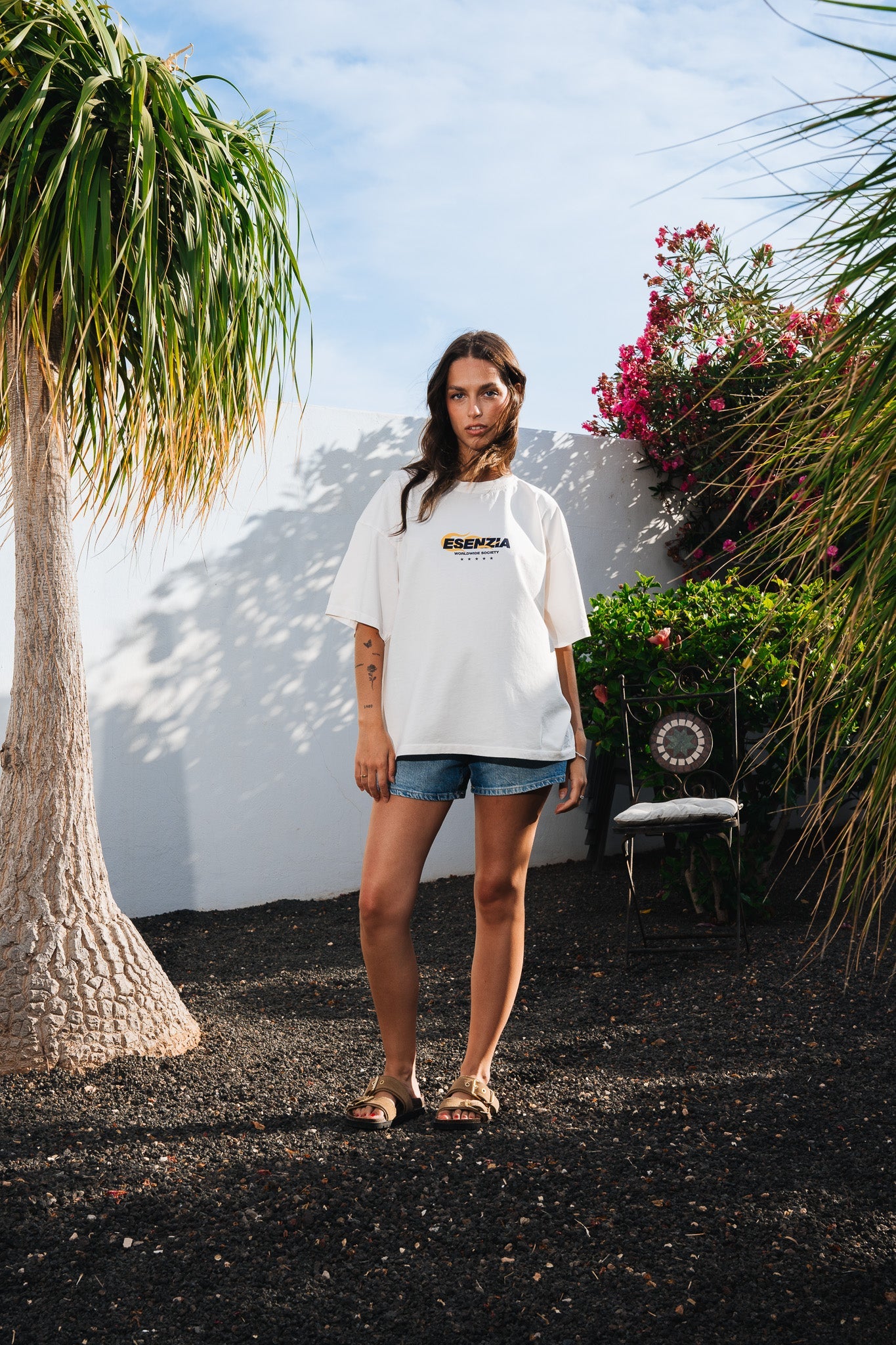 WHITE VOLCANO TEE