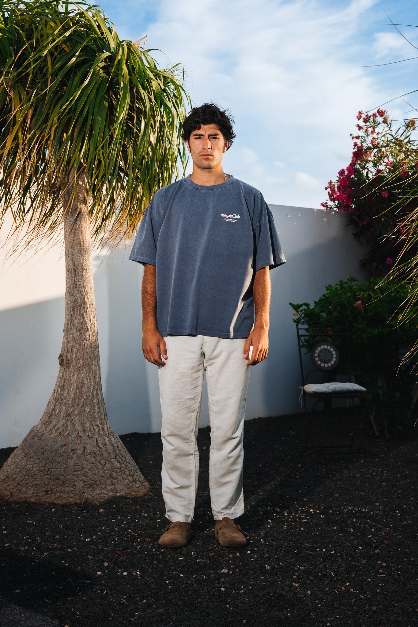 GREY TIMANFAYA TEE