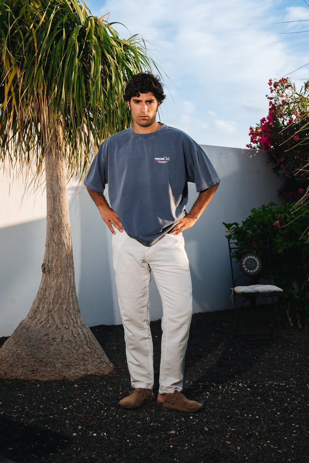 GREY TIMANFAYA TEE