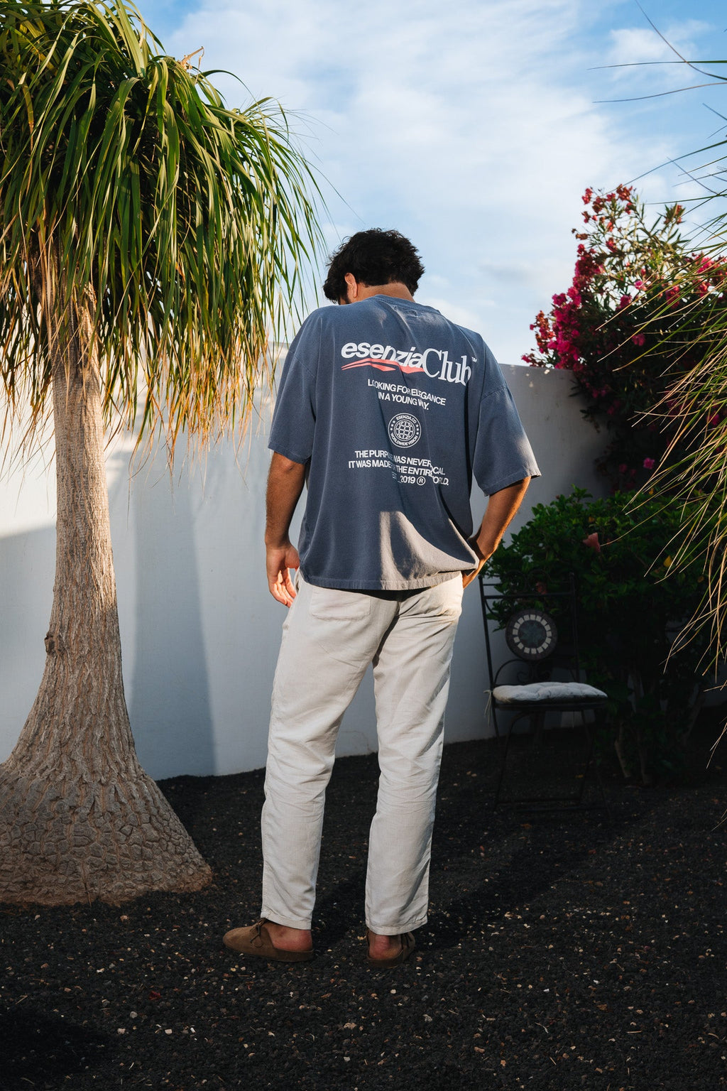 GREY TIMANFAYA TEE