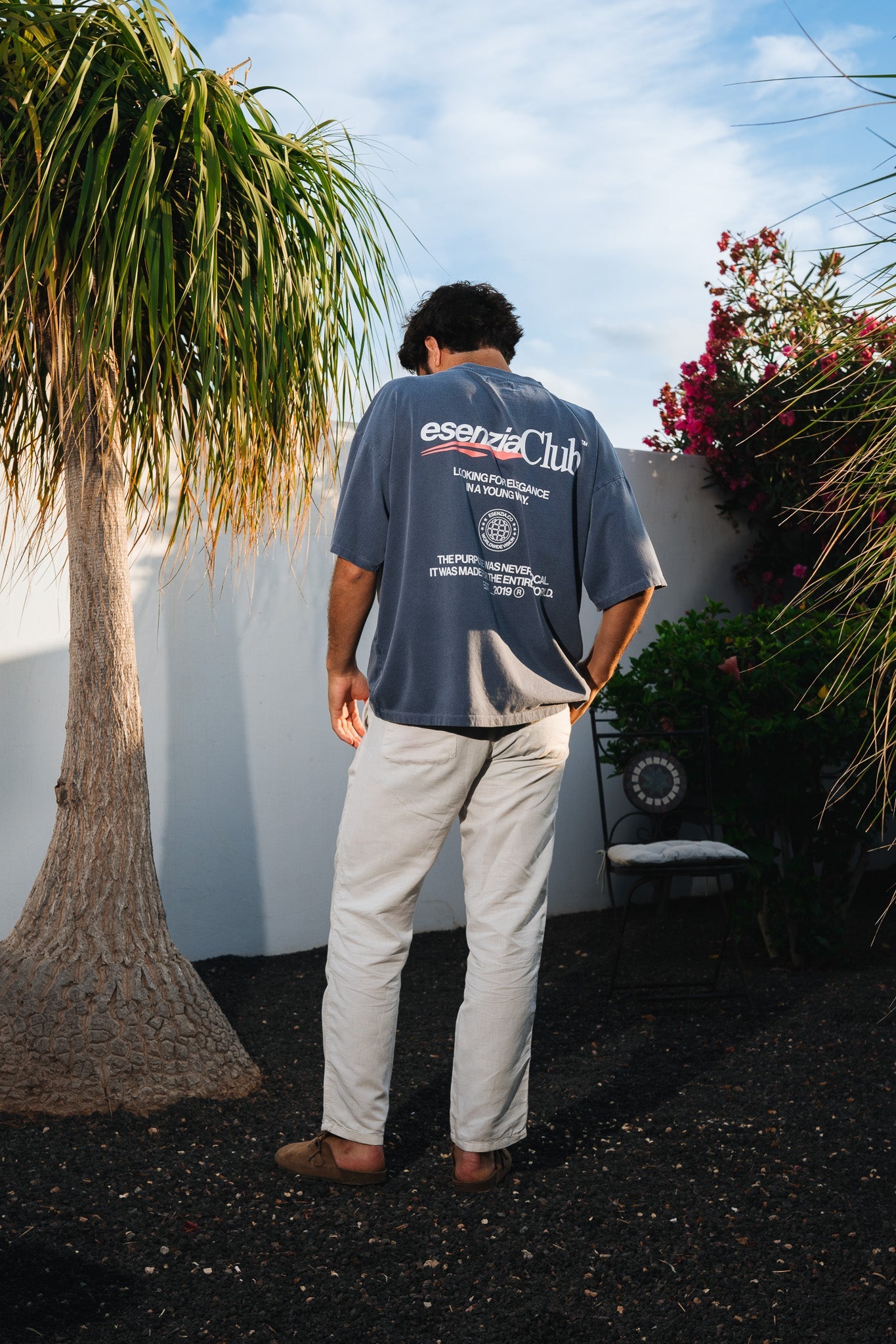GREY TIMANFAYA TEE