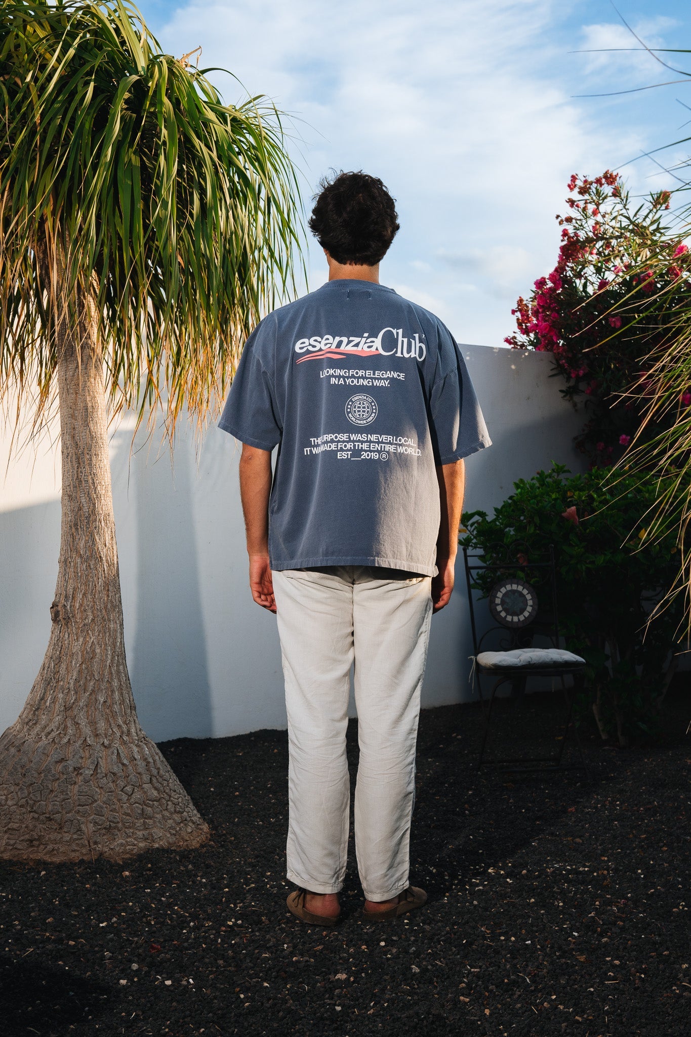 GREY TIMANFAYA TEE
